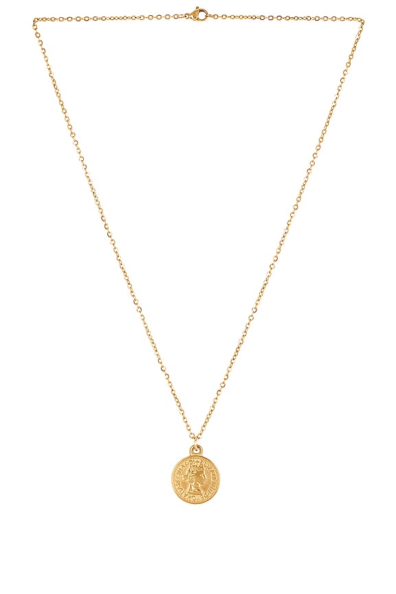 Ellie Vail Vida Coin Pendant Necklace in Gold | REVOLVE