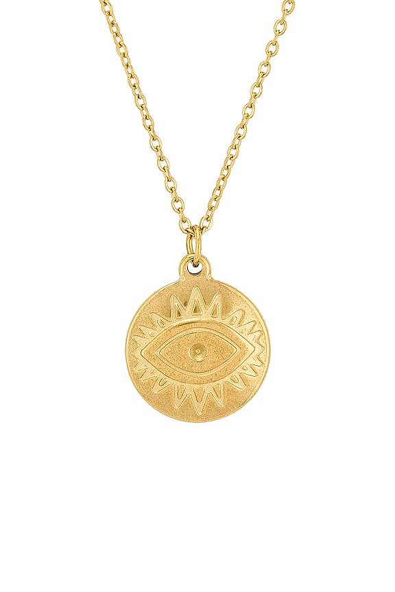 view 2 of 2 SAUTOIR PENDENTIF HELENA EVIL EYE in Gold