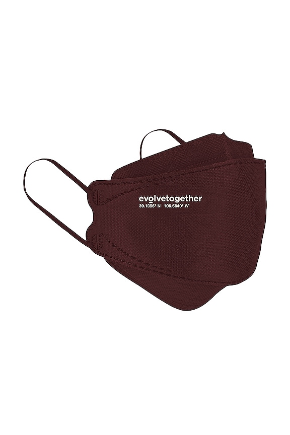 view 2 of 5 5 Pack KN95 Face Masks in Burgundy