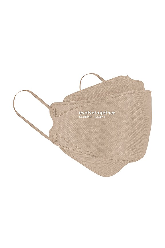 view 2 of 5 Copenhagen 5 Pack KN95 Face Masks in Khaki