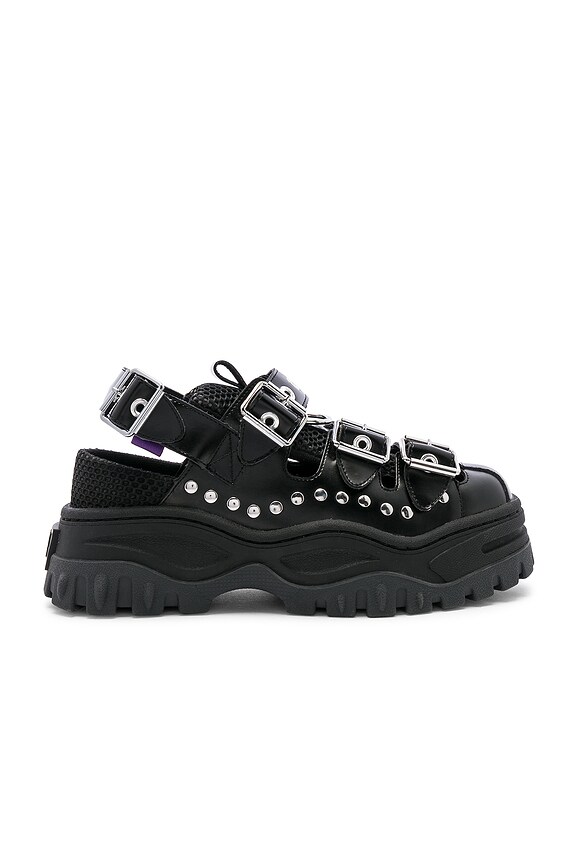 view 2 of 6 SANDALES ATHENA LEATHER in Black