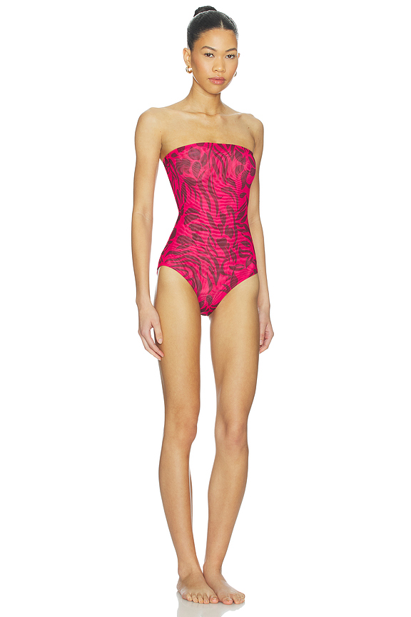 view 2 of 4 Soleil Bandeau One Piece in Sunset Bloom