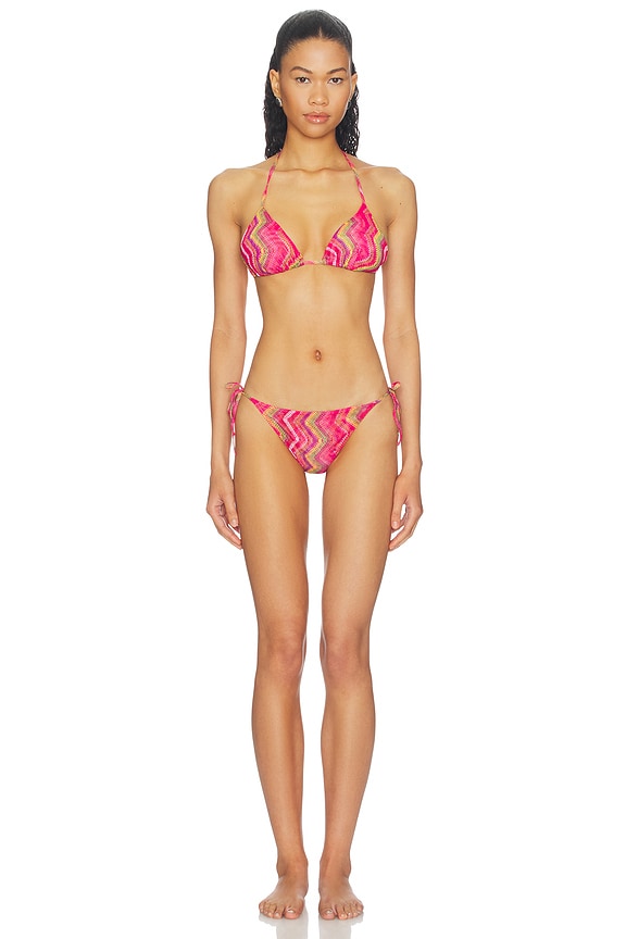 view 1 of 5 MAILLOT DE BAIN 2 PIÈCES LAYLA in Electric Wave Pink