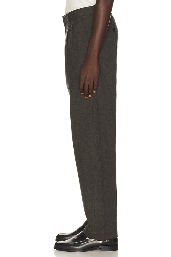 view 2 of 5 Double Pleated Trouser in Dark Grey