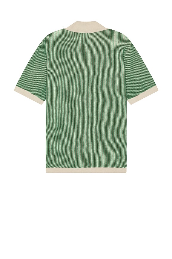 view 2 of 4 Velzy Shirt in Peyote Sand Helio Stripe