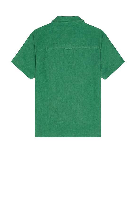 view 2 of 4 Stachio Shirt in Tropical Green Floral Flock