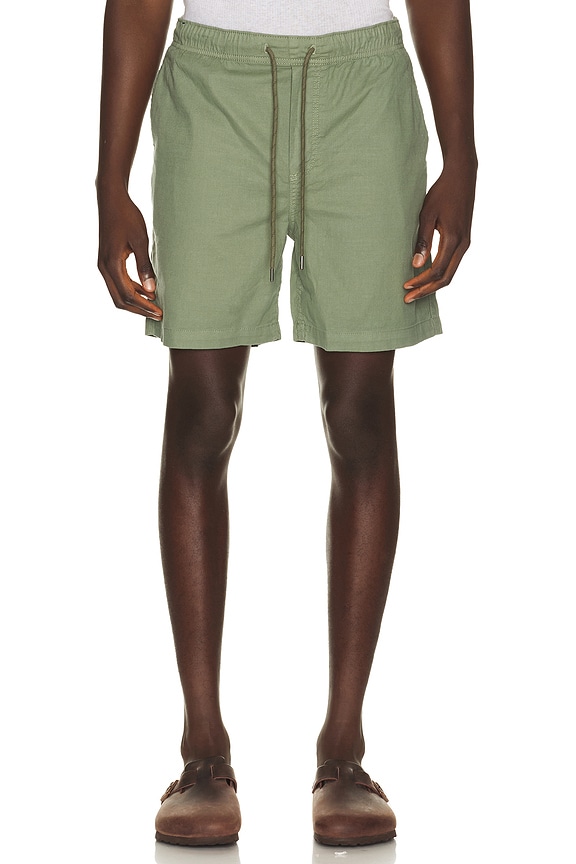 view 1 of 4 Essential Drawstring Short in Desert Olive