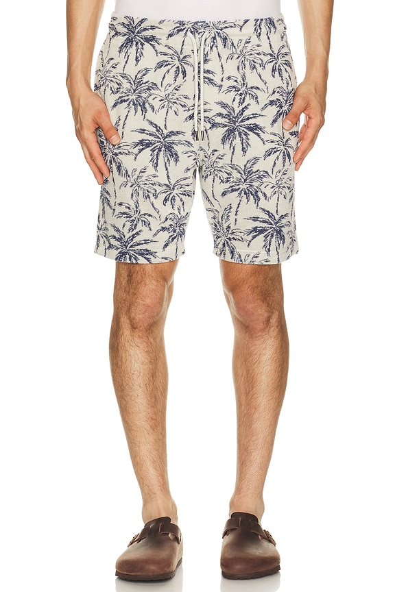 view 1 of 5 SHORTS DEPORTIVOS in Ivory Tropic Trees