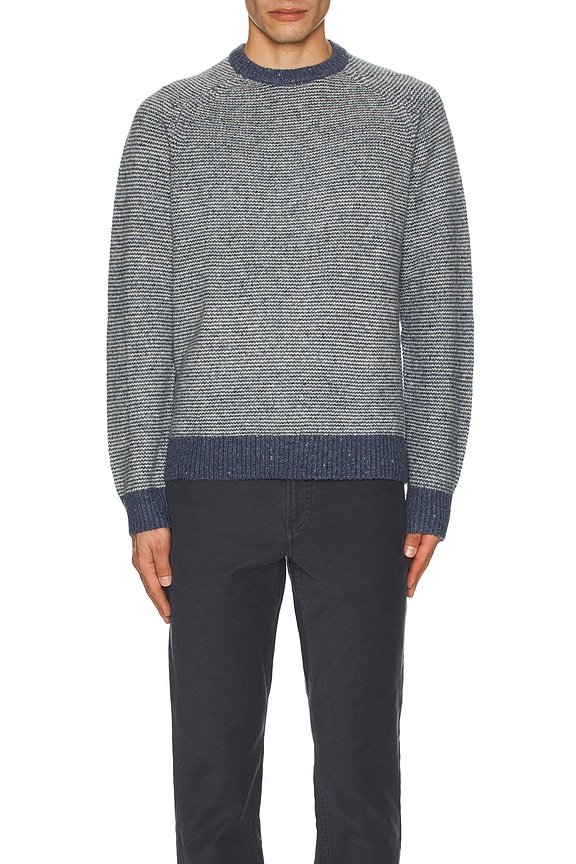 view 4 of 4 Donegal Crew Sweater in Sea Feeder Marl