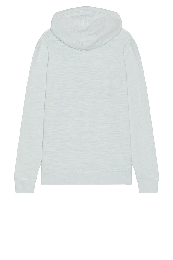 view 2 of 3 Sunwashed Slub Hoodie in Sky Surf Stripe