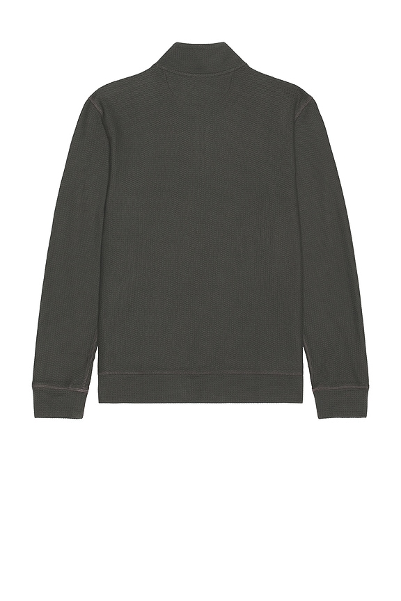 view 2 of 4 SUDADERA CON UN CUARTO DE CREMALLERA TEXTURED KNIT in Mountain Coal