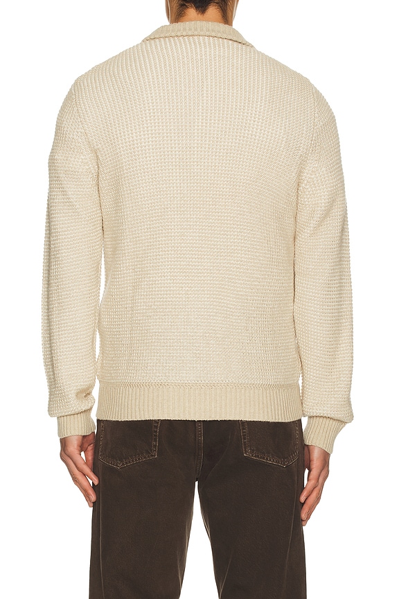 view 2 of 4 Quarter Button Sweater in Alpine Khaki