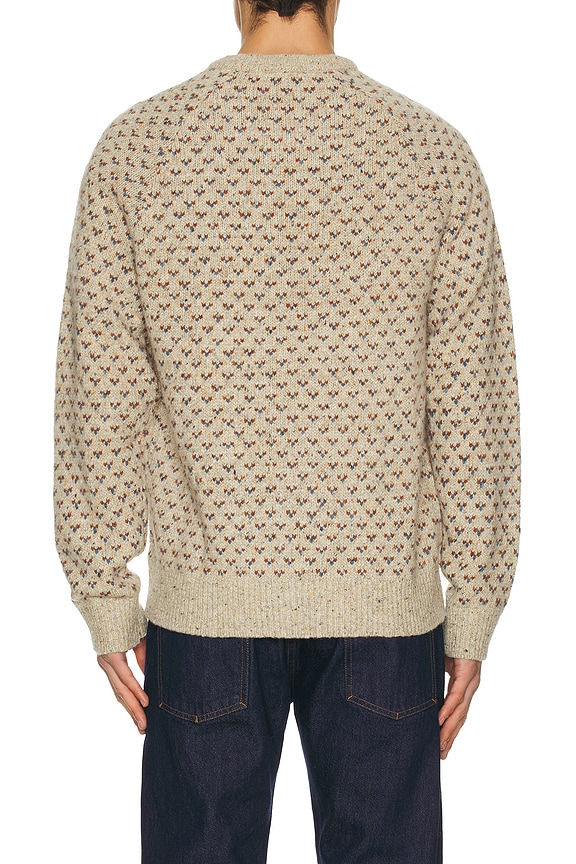 view 2 of 5 Donegal Crew Neck Sweater in Oat Birdseye Pearl