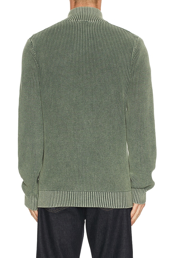 view 2 of 4 Sunwashed Quarter Zip Sweater in Mountain Olive