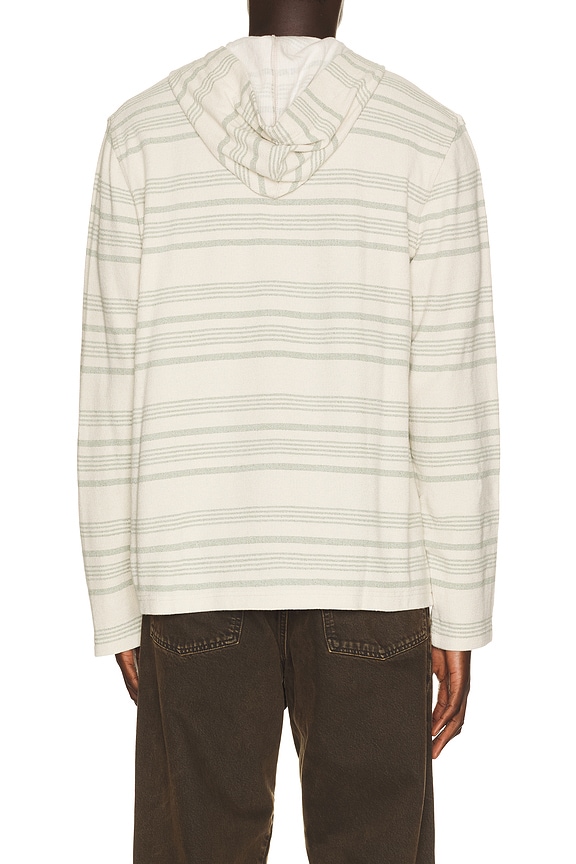 view 2 of 4 SWEAT À CAPUCHE in Sage Beach Stripe