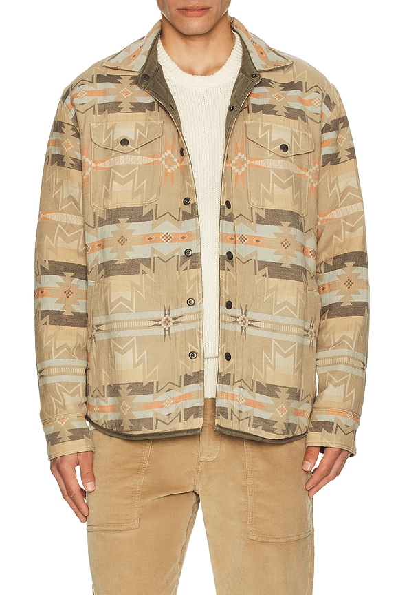 view 2 of 5 Doug Good Feather Reversible Jacket in Prairie Olive