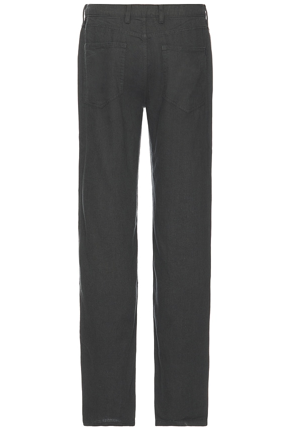 view 2 of 5 Movement Linen 5 Pocket Pant in Washed Black