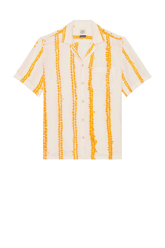 view 1 of 4 Shibori Palma Linen Shirt in Citrus Valley