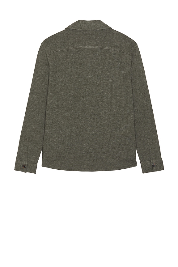 view 2 of 4 Inlet Knit Cpo Shirt in Olive Leaf Melange