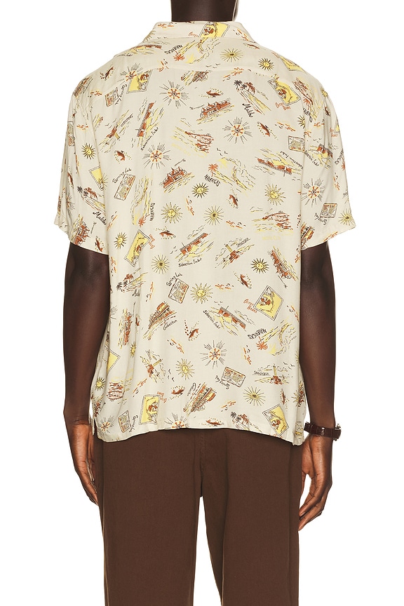 view 2 of 5 Short Sleeve Kona Camp Shirt in Wave Breaks Scenic