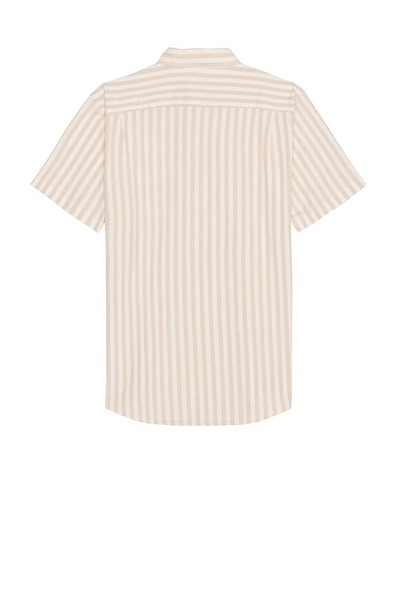 view 2 of 3 Short Sleeve Breeze Shirt in Sand Shell Stripe