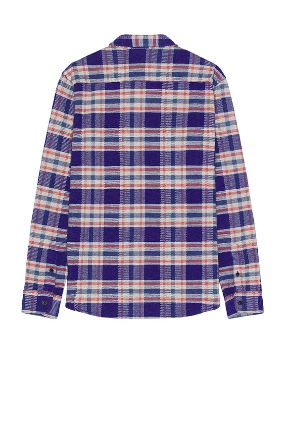 view 2 of 3 Legend Sweater Shirt in Navy Skyline Plaid