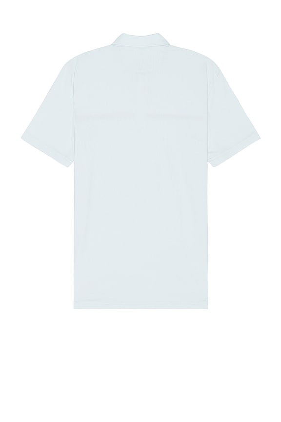 view 2 of 3 Short Sleeve Movement Pique Polo in Sky Port Stripe