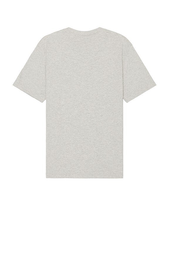 view 2 of 3 Short Sleeve Sunwashed Henley in Heather Grey