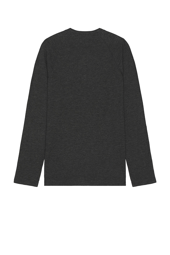 view 2 of 3 Long Sleeve Cloud Henley in Charcoal Heather