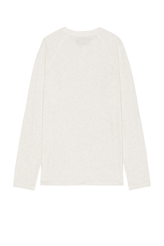view 2 of 3 Long Sleeve Cloud Henley in Ivory Heather