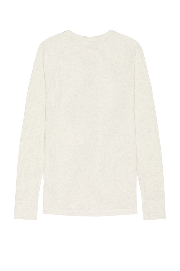 view 2 of 3 Cloud Waffle Long Sleeve Shirt in Ivory Heather
