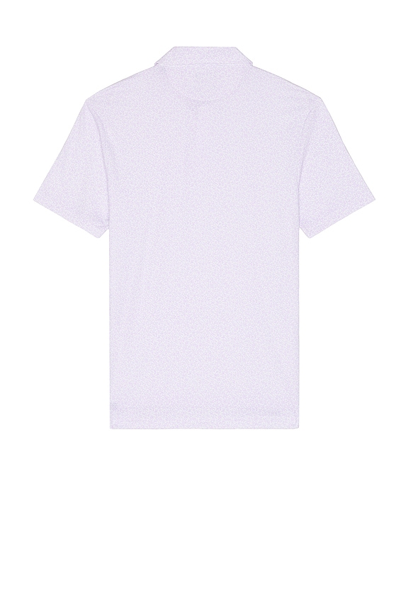 view 2 of 4 Short Sleeve Movement Pique Polo in Lilac Summer Vines