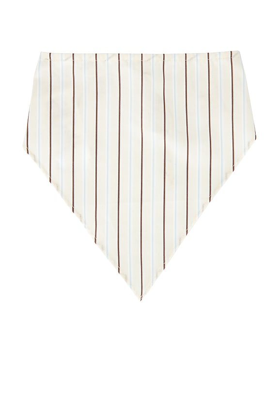 view 2 of 3 Lucia Head Scarf in Fiori Stripe Lemon