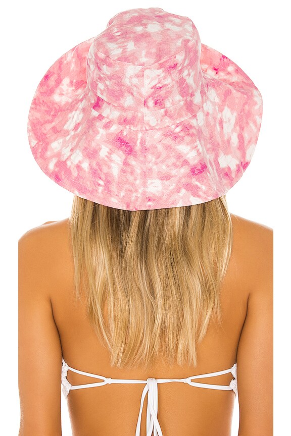 view 2 of 3 Frederikke Sun Hat in Pink Roos Tie Dye