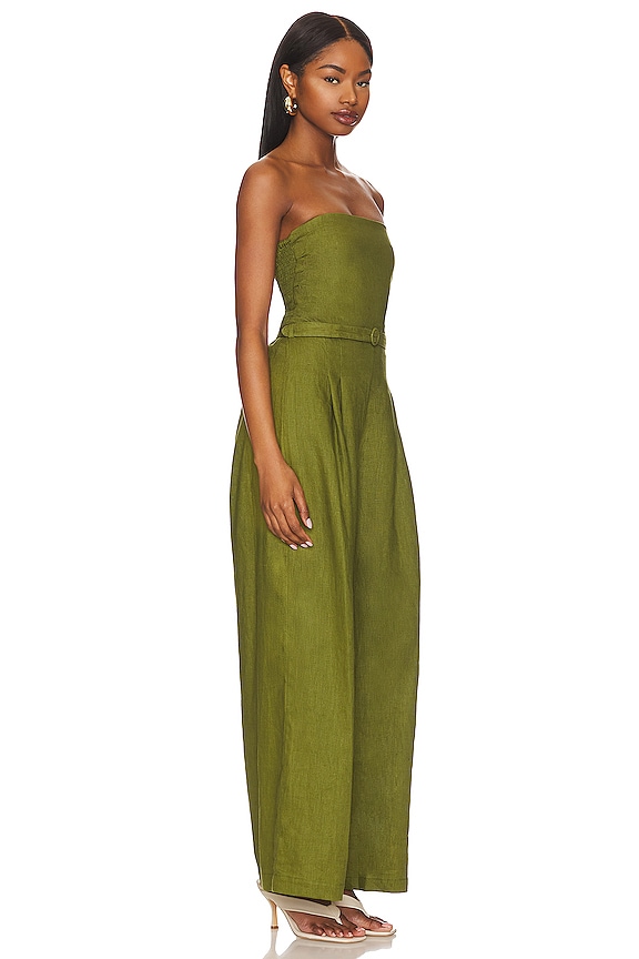 view 2 of 3 Alegrias Jumpsuit in Palm Green