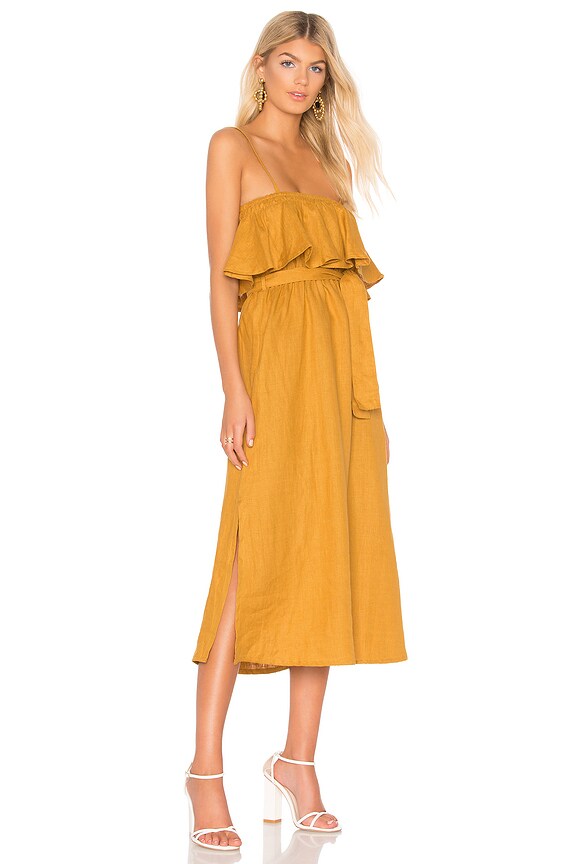 view 2 of 3 ROBE MI-LONGUE SANTO in Plain Marigold