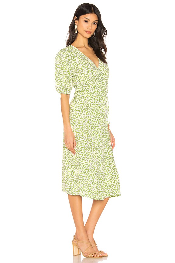 view 2 of 3 ROBE MARTA in Avocado Green Bella Floral