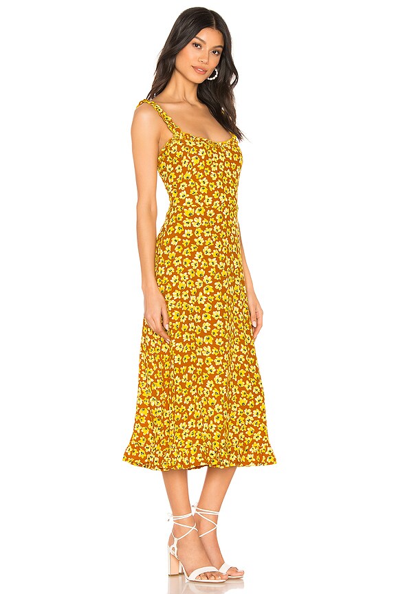 view 2 of 3 VESTIDO NOEMIE in Saffron Thelma Floral