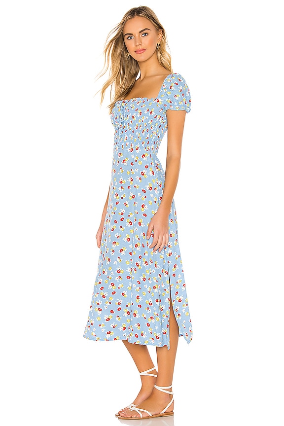 view 2 of 3 ROBE CASTILO in Blue Jasmine Floral