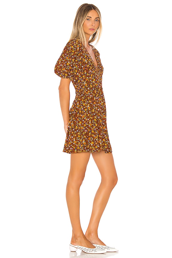 view 2 of 3 VESTIDO ILIA in Chocolate Nicasia Floral