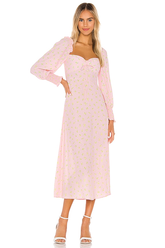 view 1 of 3 Mathilde Midi Dress in Pink Luda Floral