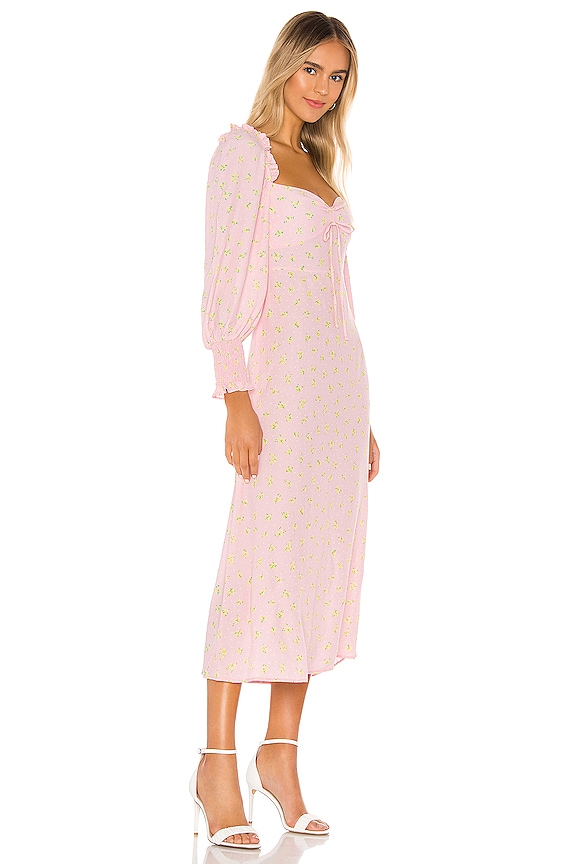 view 2 of 3 Mathilde Midi Dress in Pink Luda Floral