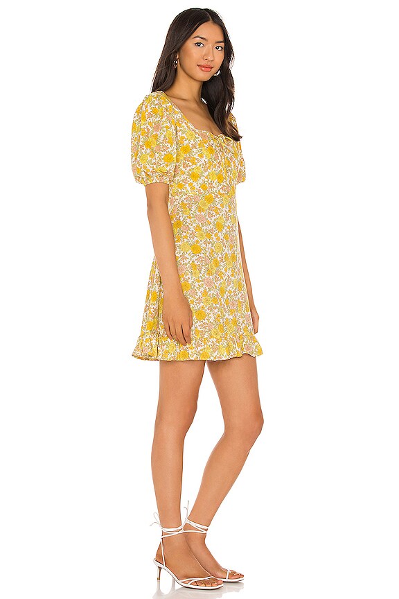 view 2 of 3 Agathe Mini Dress in Garden Floral in Grey Floral