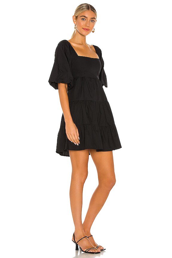 view 2 of 3 ROBE COURTE ERYN in Plain Black