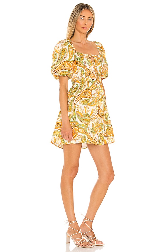 view 2 of 3 ROBE COURTE NIKOLETA in Juniper Paisley Print