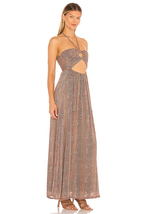 view 2 of 3 La Costa Maxi Dress in Vadella Print Cocoa