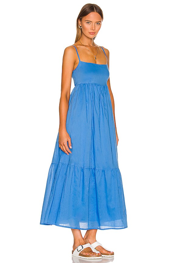 view 2 of 3 Katya Maxi Dress in Plain Mediterranean Blue
