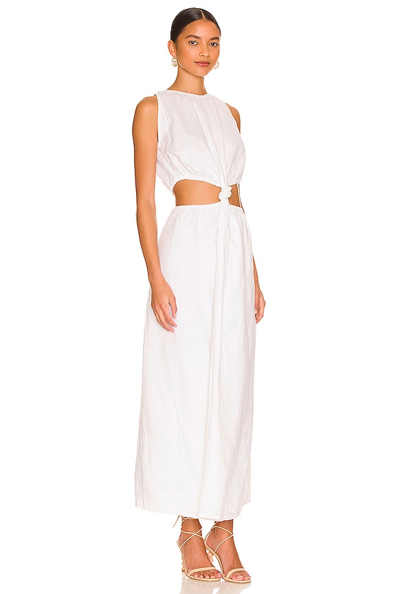 view 2 of 3 VESTIDO MIDI ZETA in White