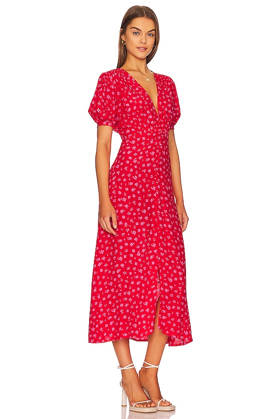 view 2 of 3 Bellavista Midi Dress in Sunset Floral Print