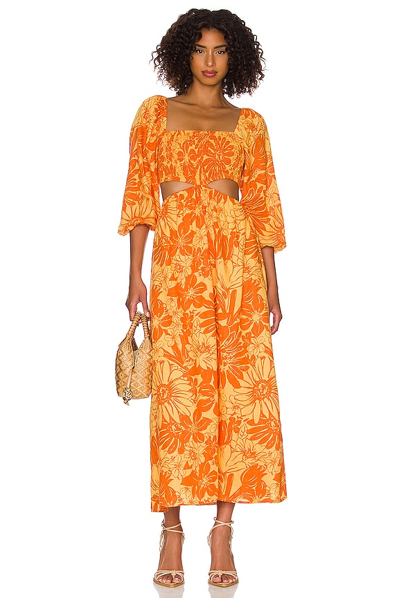 FAITHFULL THE BRAND Nadiva Midi Dress in Zani Floral Print | REVOLVE